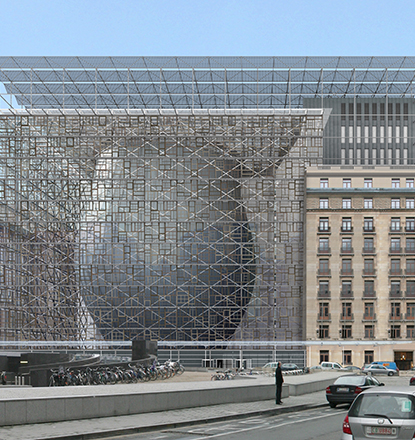 Het Europagebouw in hartje Brussel